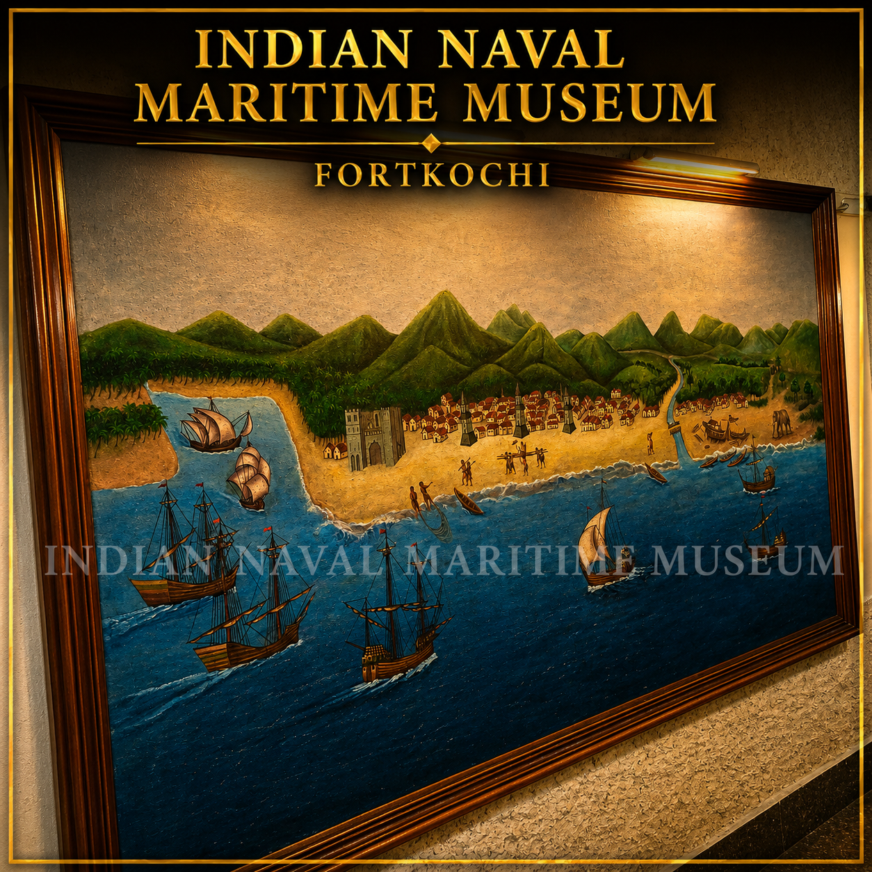 Port of Calicut as Viewed by Portuguese Merchant Ships (16th Century)